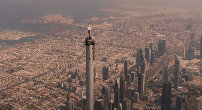 This Emirates airlines ad will take you to the top of Burj Khalifa, for real!