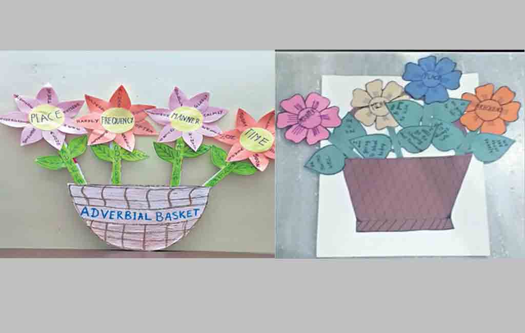 Students of Delhi Public School learn language through activity