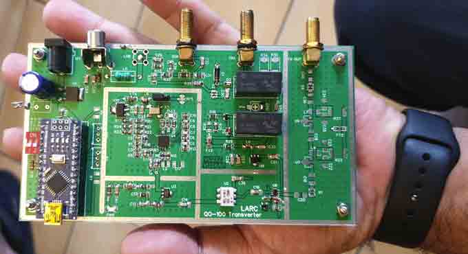 Hyderabad Hams develop low cost Transverter for QO-100 satellite