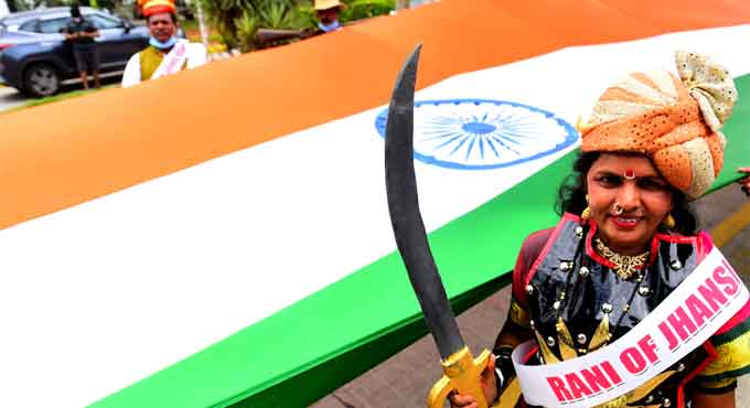 Tricolour flutters high in Hyderabad on August 15