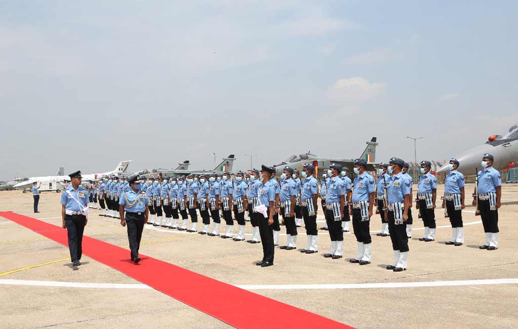  Indian Air Force chief reviews progress of air power projects