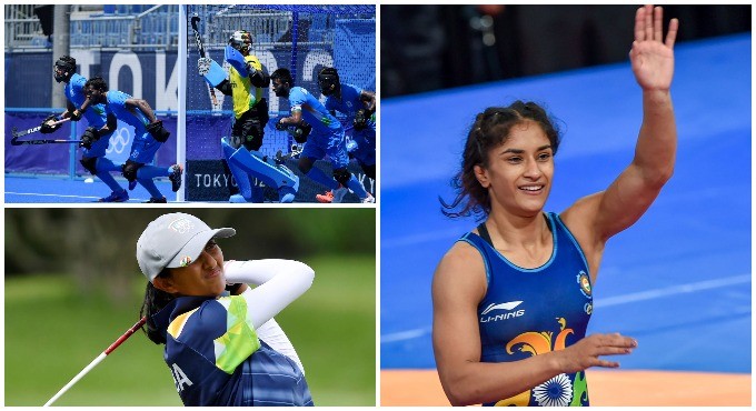 Indian contingent in action on August 5 at Tokyo