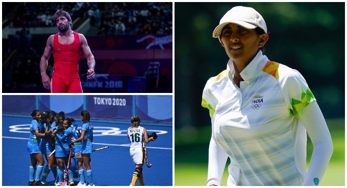 Indians in action on August 6 at Tokyo games