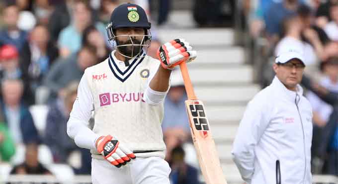 India take 95-run first innings lead against England on rain-hit day