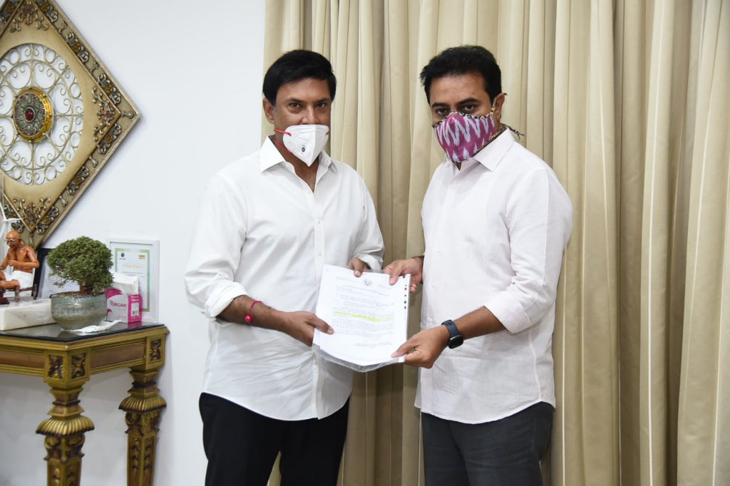 Industrial cluster issue: Marri meets KTR