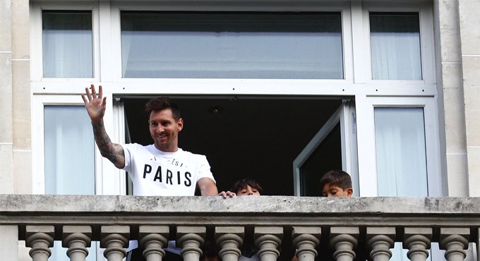Lionel Messi signs for Paris Saint-Germain on a two-year contract