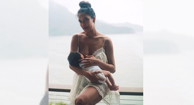 Lisa Haydon posts pics of herself breastfeeding newborn daughter Lara