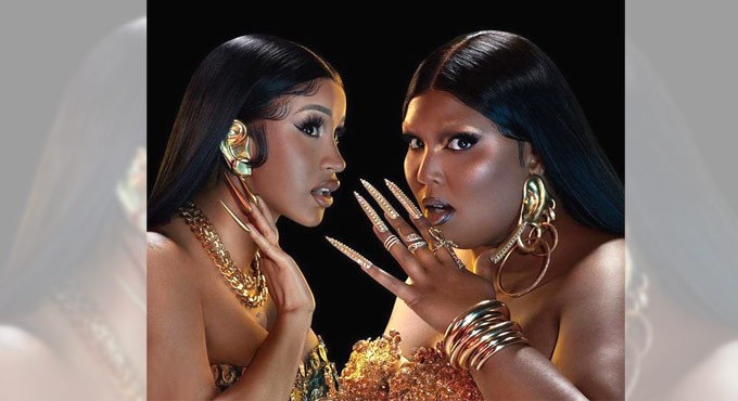 Lizzo, Cardi B transform into Greek goddesses for ‘Rumors’ music video
