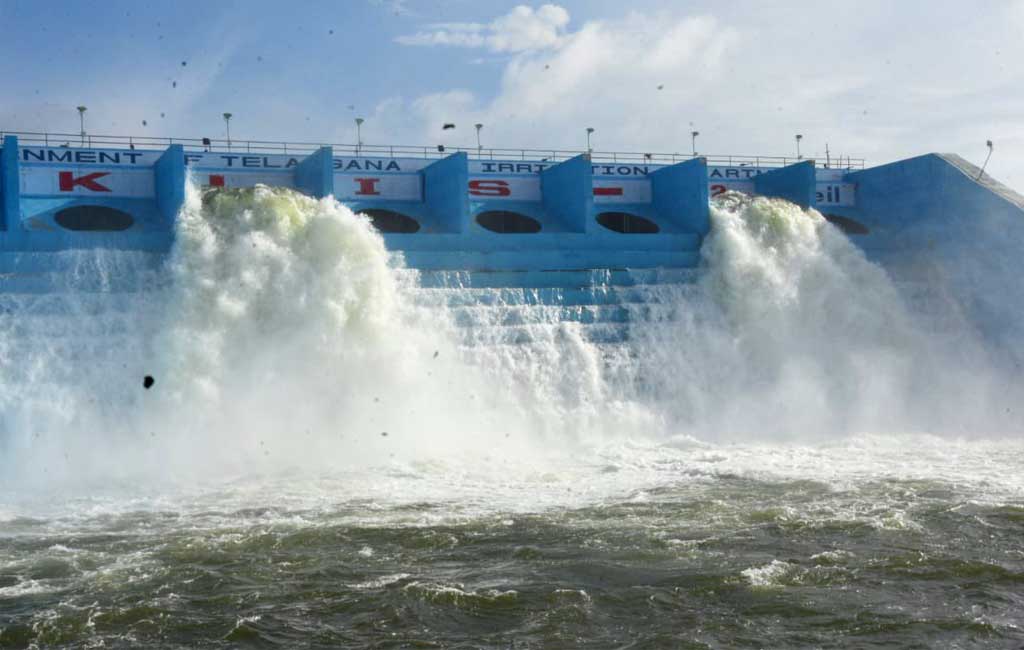 Watch: Mallanna sagar reservoir completes trial run successfully