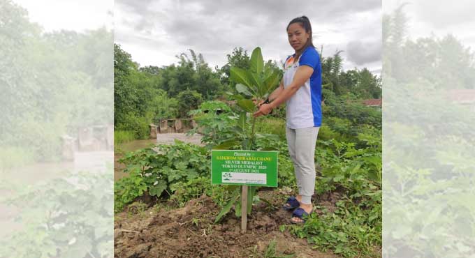 Olympics medalist Mirabai Chanu does her bit to save environment