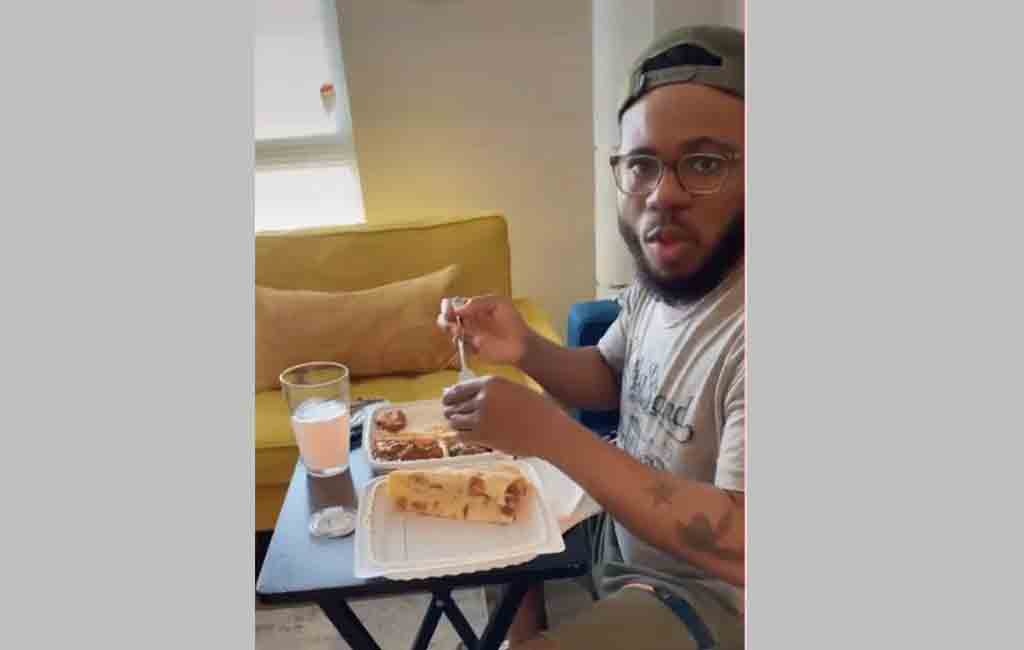 Watch how this Nigerian man goes bonkers after tasting Indian food 