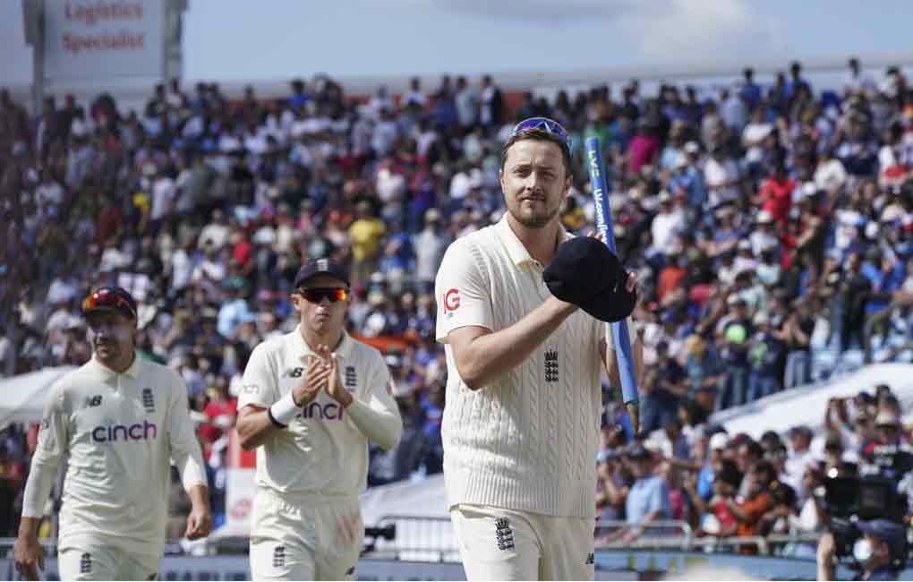 Robinson blows away visitors as England win by innings and 76 runs