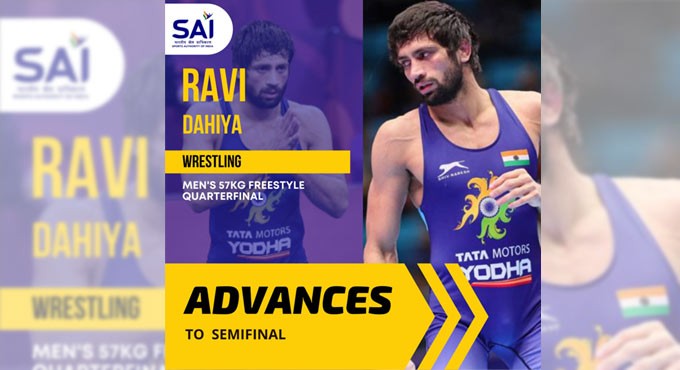 Olympics: Wrestler Ravi Dahiya secures quarterfinal spot in 57kg category