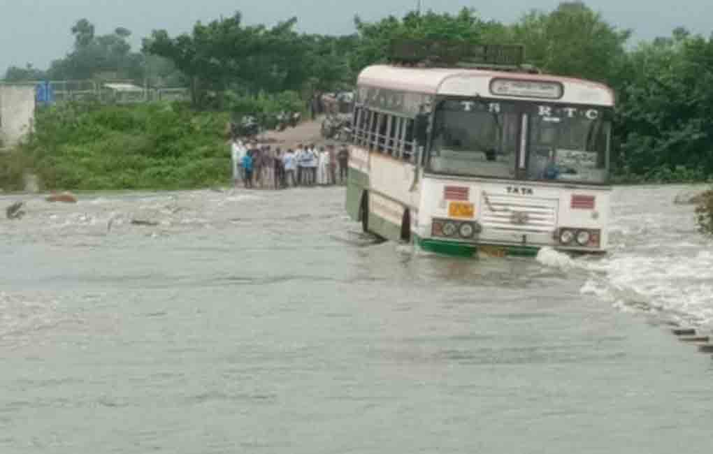 Three washed away in swollen streams as heavy rains lash Telangana ...