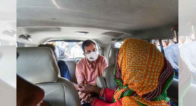Dalit minor rape: Rahul Gandhi meets victim’s family in Delhi