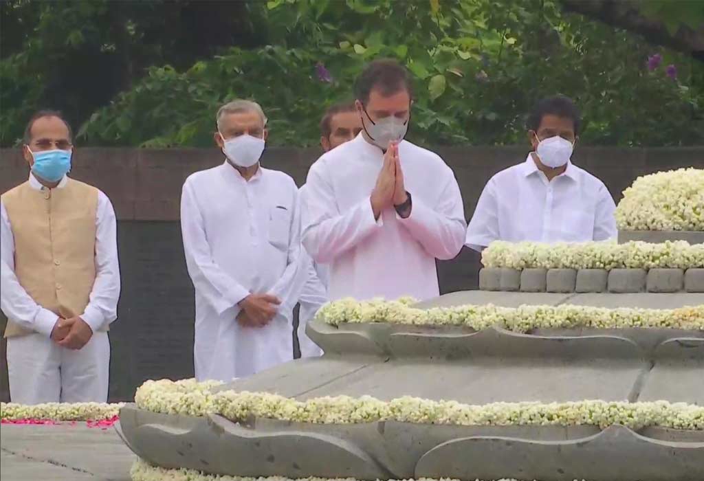 Rahul Gandhi pays tribute to Rajiv Gandhi on his 77th birth anniversary