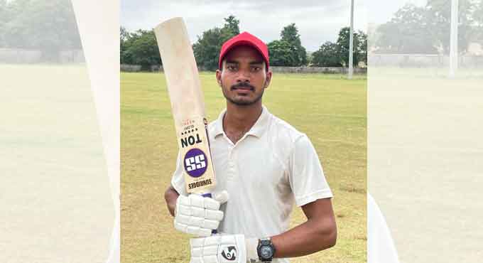Rakesh Nayak hits century in three-day A-1 Division cricket league