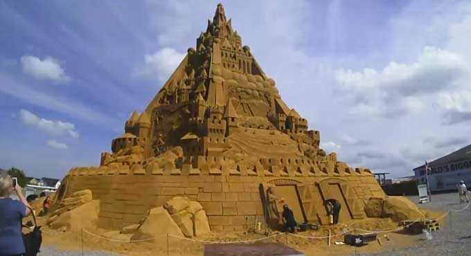 Did you know? World’s tallest sandcastle in Denmark stands at 70ft
