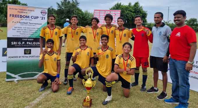 Shabbir boys clinch trophy in Freedom Cup football tourney