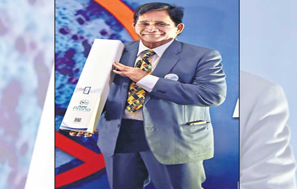 Hyderabad: Retired defence scientist develops device for fighting air-borne diseases