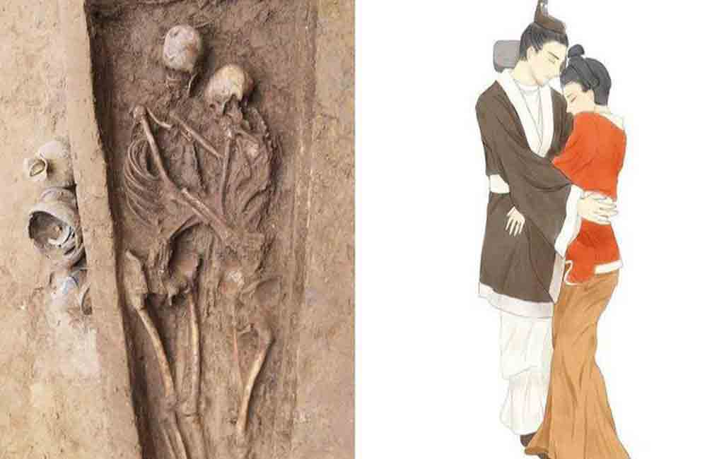 Skeletons of couple buried together from over 1,500 years ago discovered