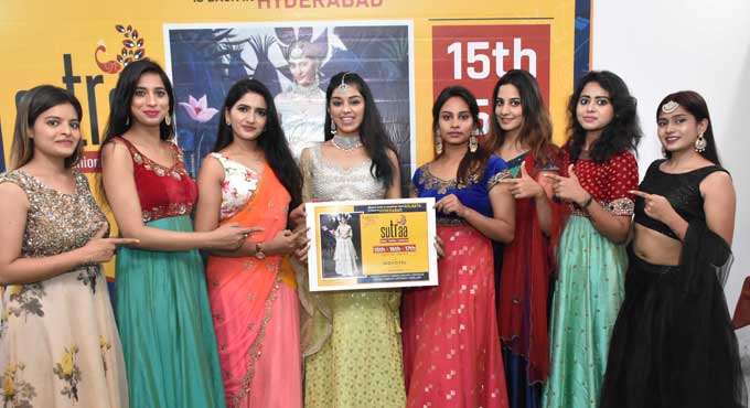 Pre-launch celebration of Sutraa Fashion Exhibition held at HICC Novotel