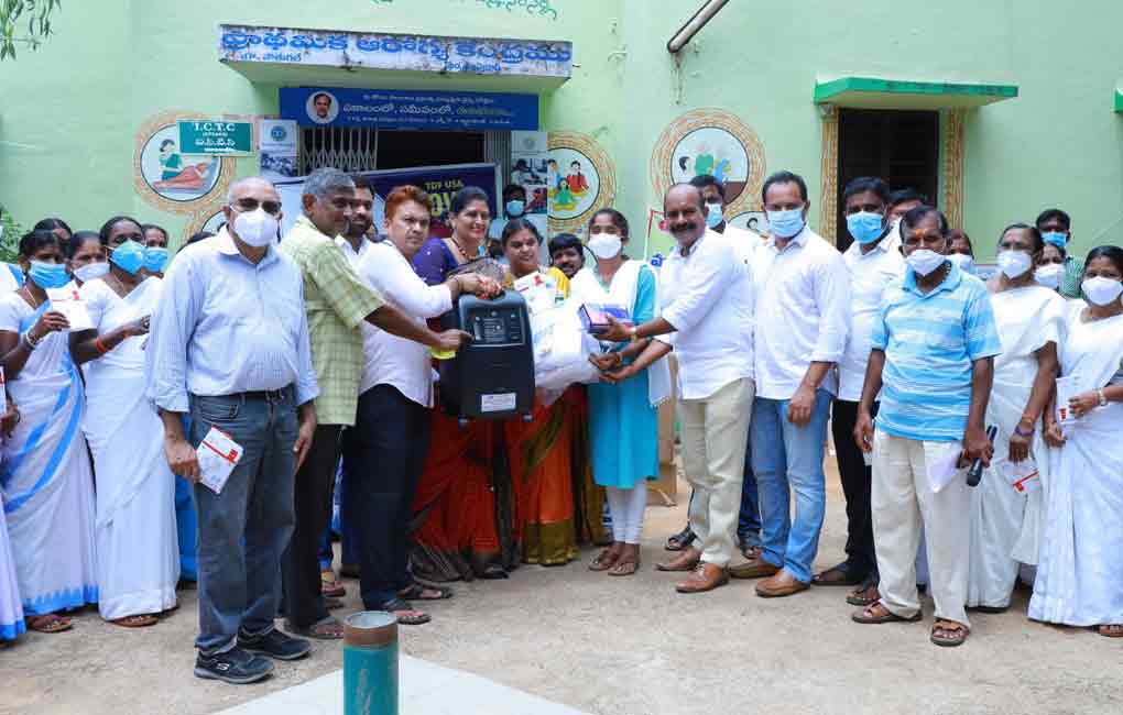 TDF USA donates Covid prevention equipment to Pothugallu PHC