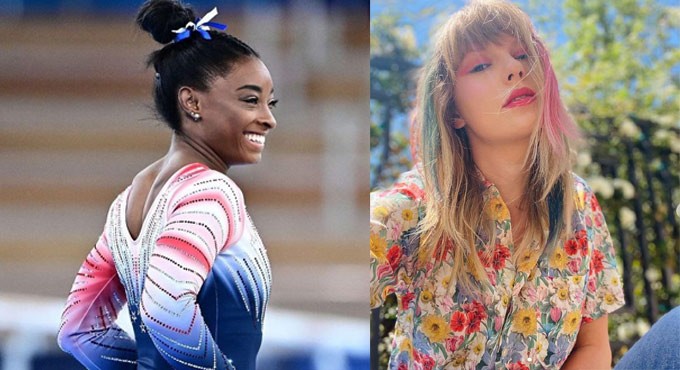 Taylor Swift, Simone Biles fangirl over each other on Twitter