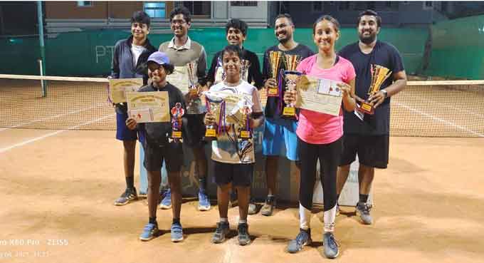 Tennis tourney: Surya Pawan wins men’s singles and doubles titles