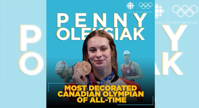 Tokyo 2020: Penny Oleksiak becomes most decorated Canadian Olympian with 7 medals
