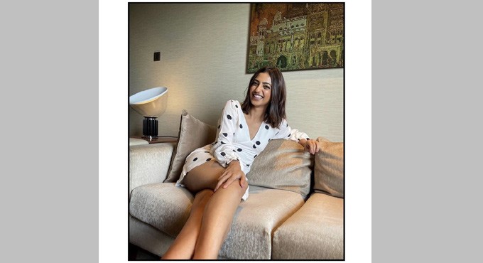 Radhika Apte shows how to rock a basic polka dots dress