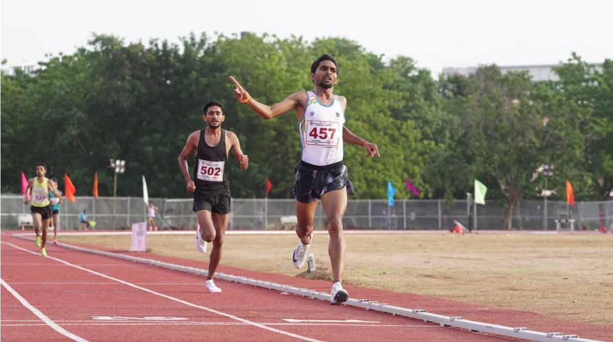 Abhishek captures first gold of National Athletics Championship