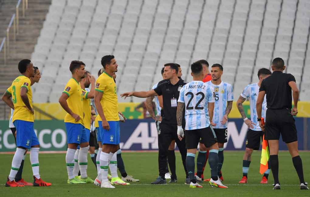 Brazil-Argentina match suspended after players accused of Covid violation