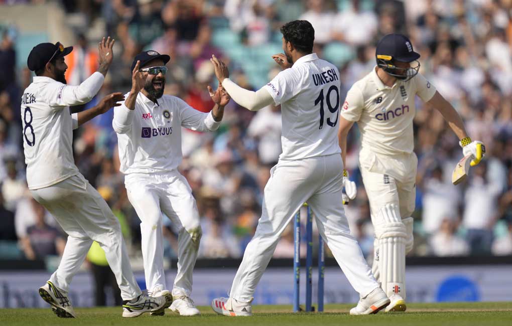 India win by 157 runs, take 2-1 lead in series at Oval test