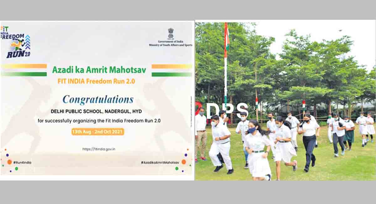 DPS: Good response to Fit India Freedom Run