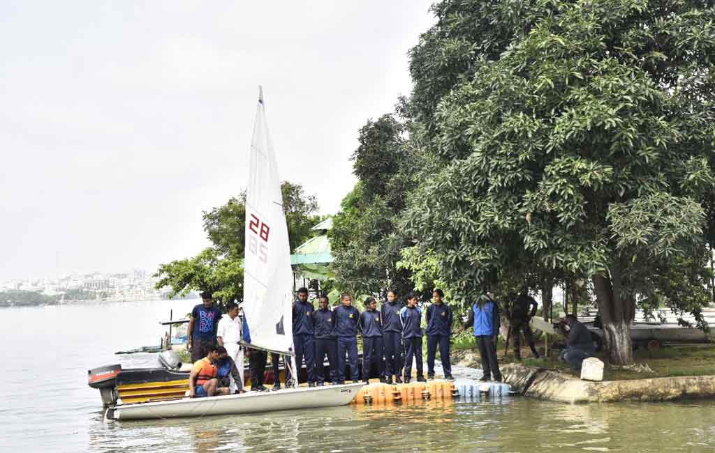 EME sailing camp for NCC cadets inaugurated at the Hussain Sagar Lake