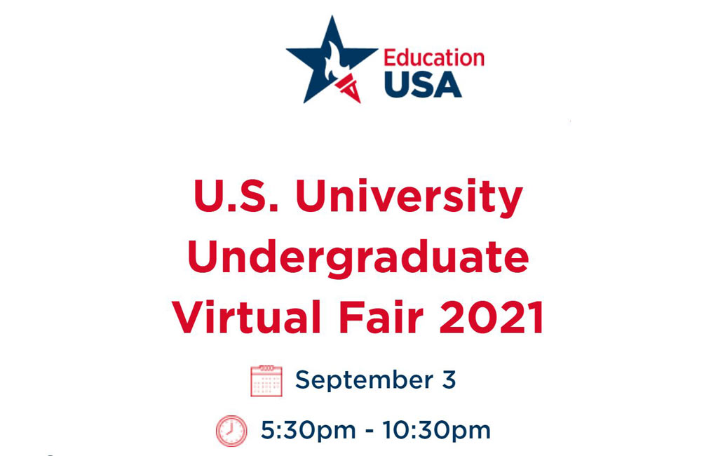 EducationUSA Undergraduate Virtual Fair on September 3