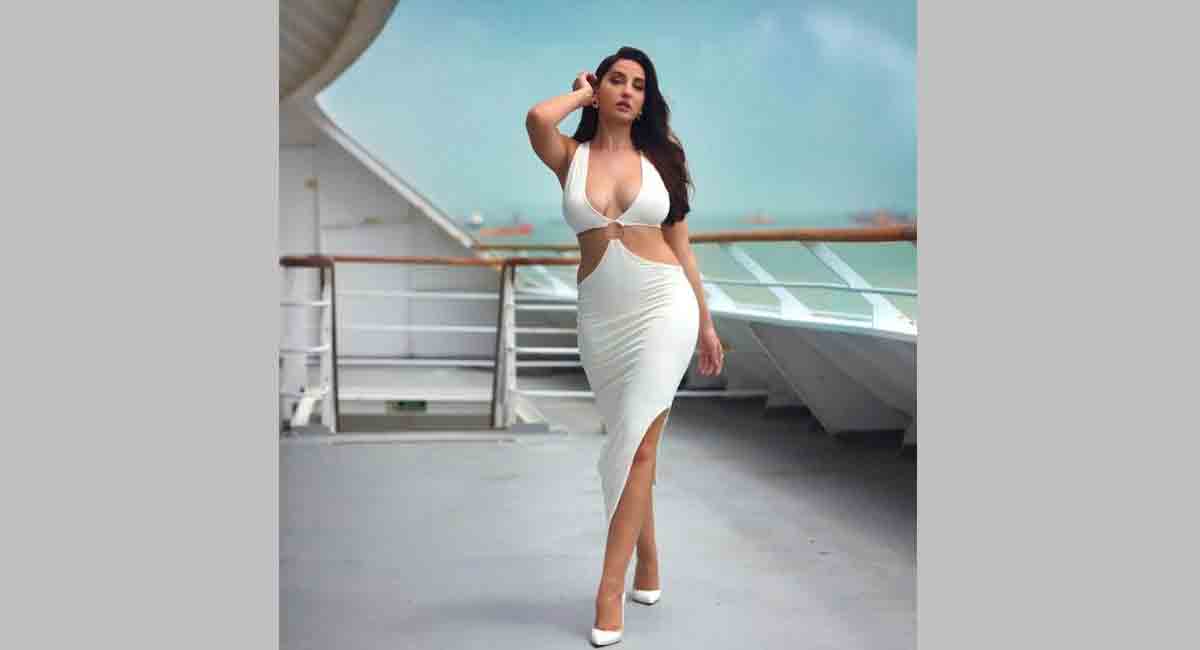 Checkout Nora Fatehi’s stunning look in this revealing white outfit