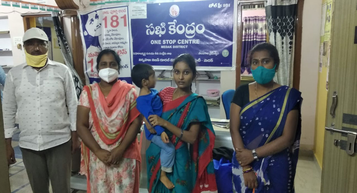 Telangana: Three-year-old girl thrashed by her father, rescued