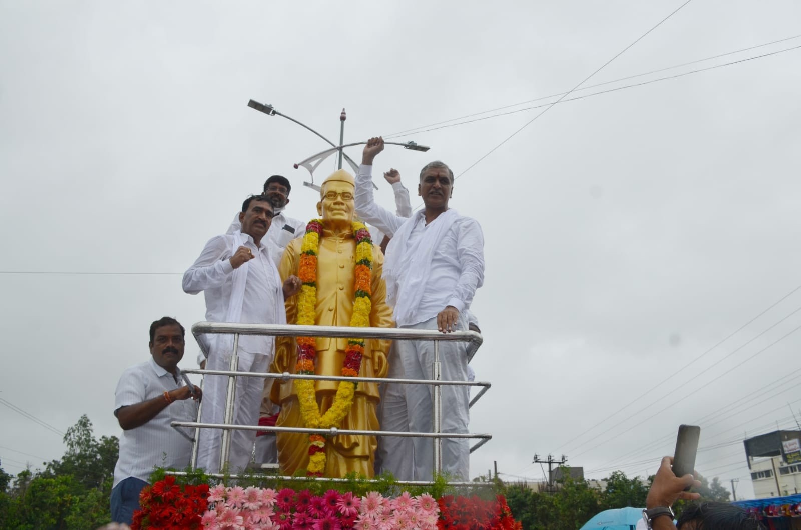 Harish Rao participates in multiple programmes in Gajwel