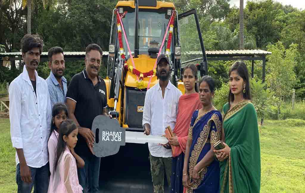 Prakash Raj gifts JCB machine to poor family
