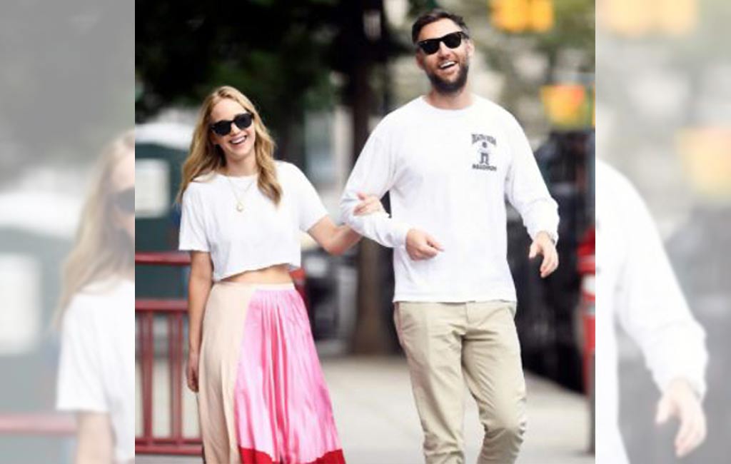 Jennifer Lawrence expecting first baby with husband Maroney