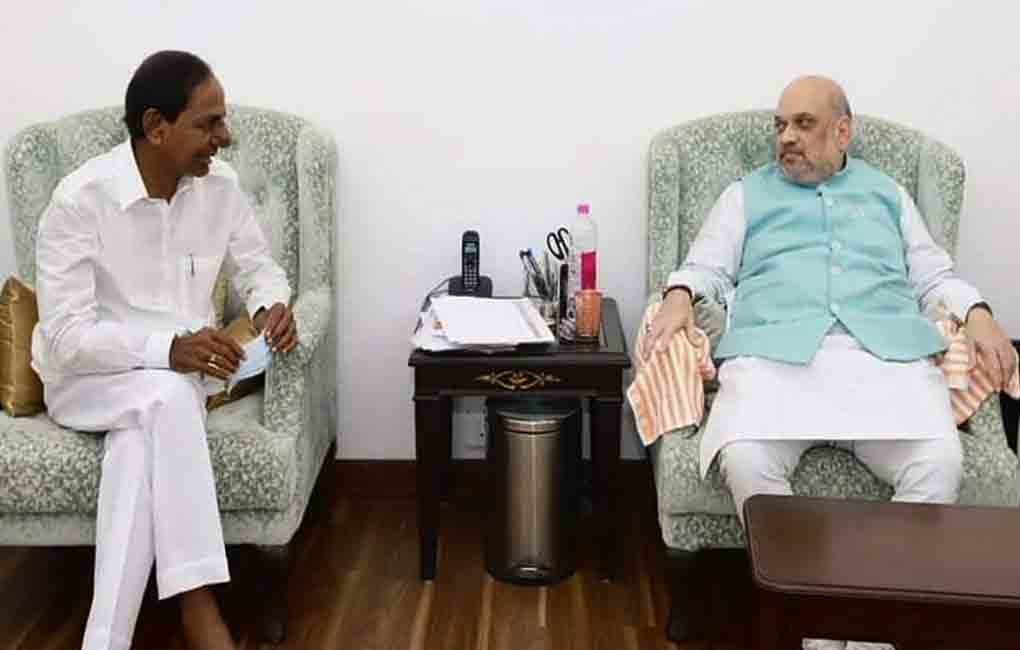 CM KCR meets Amit Shah, seeks IPS cadre review
