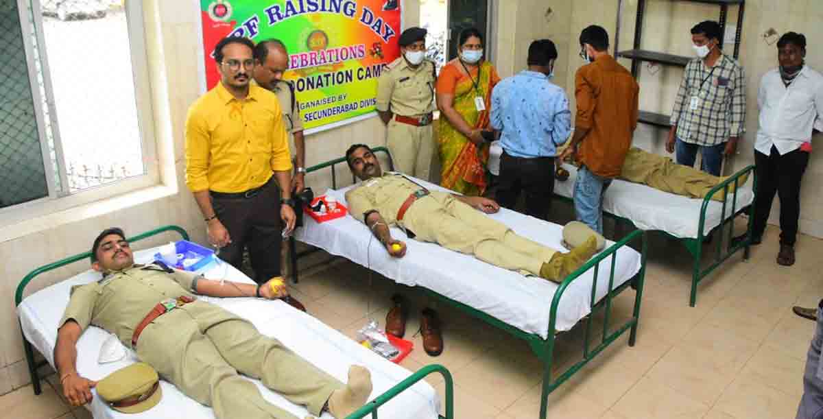 Blood donation camp held in Khammam