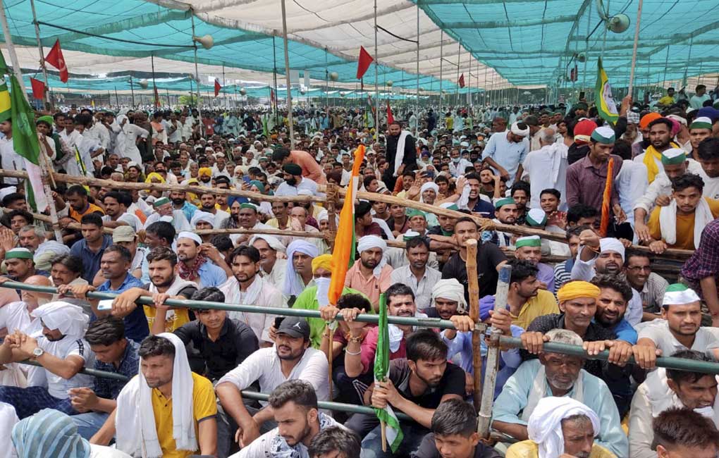 Thousands of farmers attend ‘Kisan mahapanchayat’ in Muzaffarnagar
