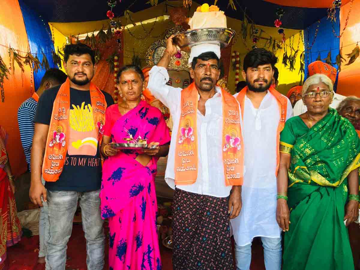 No impact of COVID pandemic on Ganesh laddu auction in Nalgonda