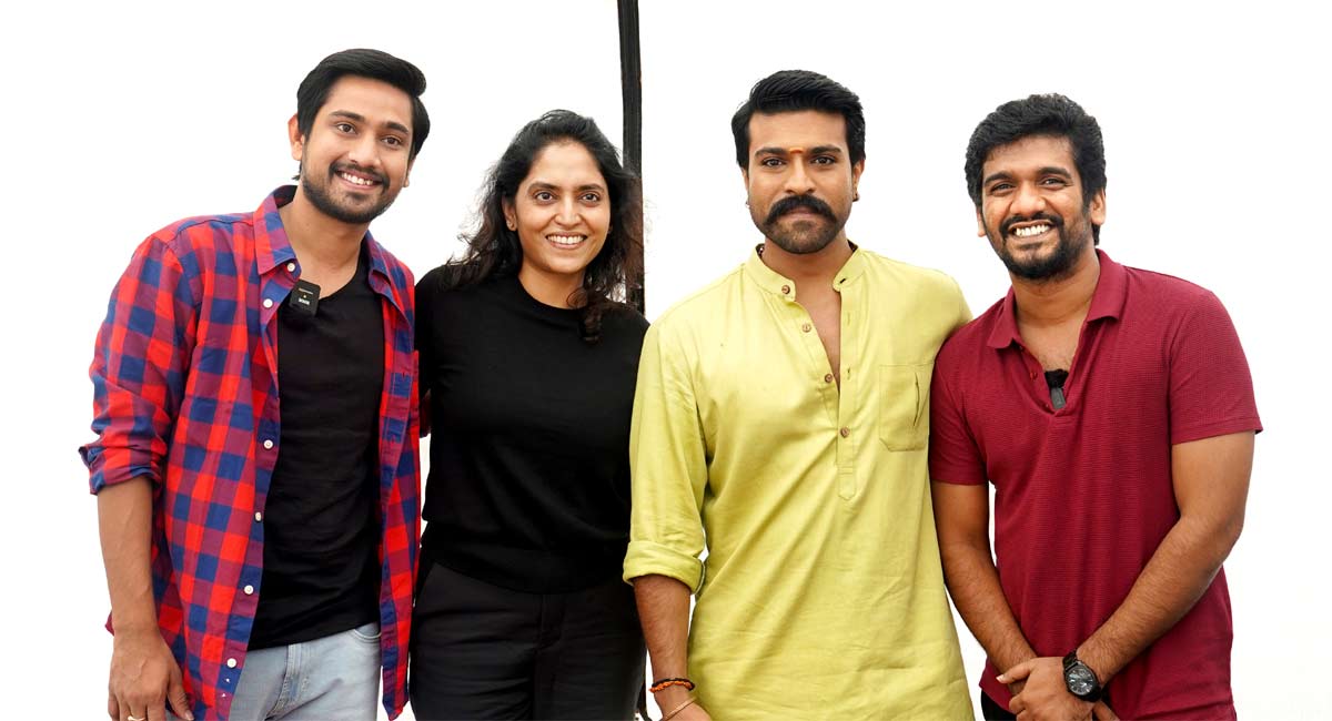 Mega Power Star Ram Charan launches teaser of ‘Anubhavinchu Raja’