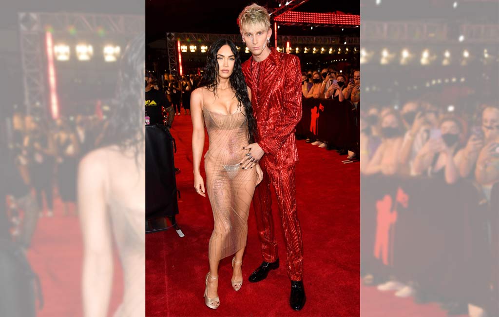 Megan Fox stuns VMAs 2021 red carpet in see-through ensemble