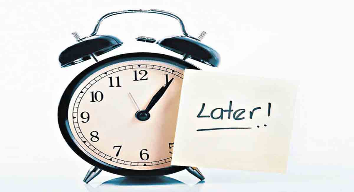 Procrastination, an excuse or unresolved trouble?