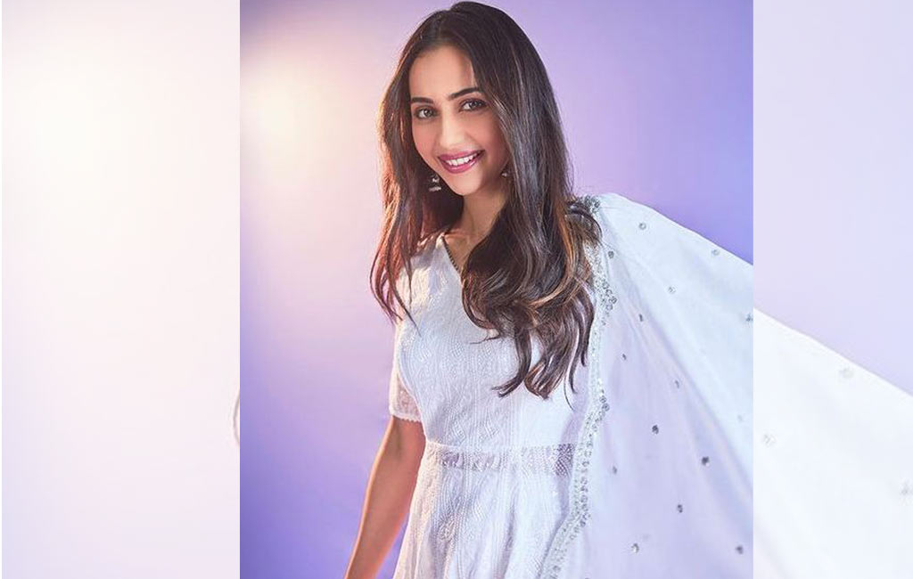Rakul Preet Singh looks angelic in white for ‘Konda Polam’ promotions